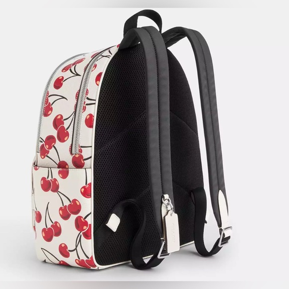 Coach Court Cherry Print Backpack - Picture 2 of 5